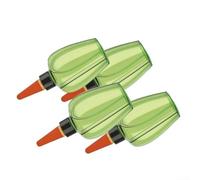 Boules D'Arrosage Plantes 4 Pack 350ml Autonomie Jusqu'à 7 Jours | Fabriquées en plastique PP renforcé Convient plantes intérieur extérieur Libération d'eau progressive couleurs