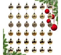 Boules De | 36 Pièces Décorations À Paillettes Miniatures - Ornements De en Forme De Boule | Brillant pour Extérieur Mariages Fiançailles Hôtels Fêtes Centre De Table Portes Magasins