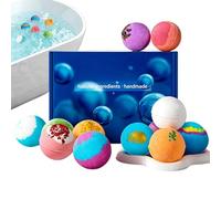 Boules de bain,12 pastilles pour douche à fleurs séchées avec parfum longue durée - boule de bain naturelle faite main - Pour Soins Spa Détente, Été, Anniversaire, Fêtes - Cadeau pour Chaussettes de N