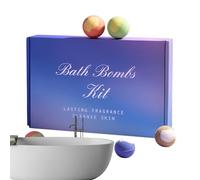 Boules de bain - 24 pièces bulles de bain à bulles corporelles, bombe de bainn lissante pour peau | L'huile essentielle nourrissante la peau et soulage la rugosité pour les voyages dans la b