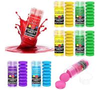 Boules de Bain - 64 Comprimés Bombe de Douche Doux pour La Peau, Couleurs de Bain Sans Parfum en 6 Couleurs Éclatantes, pour Que Distinguent les Couleurs