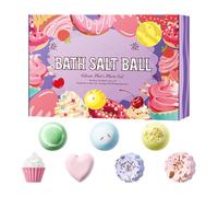 Boules de Bain - 7 Pièces Sphères Organiques pour Bain Moussant Adulte Spa,Savon de Douche Hydratant pour Usage Quotidien,Spa à Domicile pour Salle de Épouse Maman Noël
