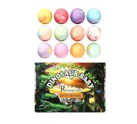 Boules de Bain avec à l'Intérieur 12 Pièces Thème Dinosaure Lavage du Corps