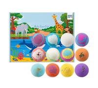Boules de Bain - Avec Jouets 12 Pièces Colorées Effervescentes Idées Cadeaux De Noël,Ensemble De Jouets De Bain Pour | Pour Garçons Filles Anniversaire