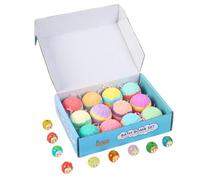 Boules de bain avec jouets à l'intérieur, effet dissolvant, 1 ensemble, coffret cadeau de bombes de bain pour, bombe Bubble Fizzes faite à la main, expérience amusante, garçons et filles