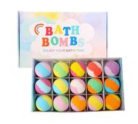 Boules De Bain Avec Jouets À L'intérieur Pour - Ensemble De 15 Bombes Ďe Bain Pétillantes | Coffret Cadeau Đe Bombes D́e B́ain Pour, Boules D̄e B̀ain Moussantes Faites À La Main Avec J