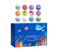 Boules De Bain Avec Pour - 12 Pièces Thème Corps Lavant,Kit Boules Moussantes | Pour Anniversaire Vacances Été Voyage Salle De Bain Toilettes Hôtel Maison