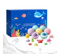 Boules De Bain Avec Pour - 12 Pièces Thème Pour Le Bain - Kit Boules Moussantes,Pour Anniversaire Vacances Été Voyage Salle De Toilettes Hôtel Maison