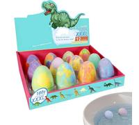 Boules De Bain Enfant - 12 Pièces Mignonnes Colorées Parfumées | Boules De Bain Dinosaure Avec Surprise À L Intérieur | Pour Douche À La Maison Salle De Spa Hôtel Vacances Et