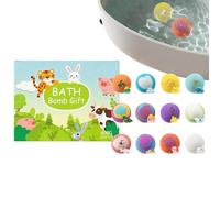 Boules de bain moussant avec jouet - 12 pièces Nettoyant Corporel Détente et Soin | de Bain Avec Surprise Enfant,pour la maison la le voyage un hôtel les des garçons des filles le spa!
