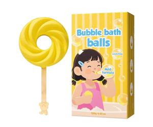 Boules de bain naturelles - Jolie forme sucette parfumée - Bain moussant amusant - Pour les enfants - Pour l'auto-soin, la relaxation du spa, l'été, un anniversaire, les vacances, comme cadeau pour