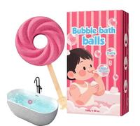 Boules de bain pétilantes pour , en forme de sucette, nettoyage du corps - Balles de bain Blubber Spa pour filles, anniversaire, vacances, réunion de jeu, été, voyage, hôtel, maison, crèche