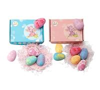 Boules De Bain Pour, Effet Arc-en- Coloré, 20,5 X 13,7 X 8,5 Cm, Bombes Bains Avec Surprise À L'intérieur, Boules De Bain De Pâques Spa À Changement De Couleur Au Sel De Mer Naturel, Act