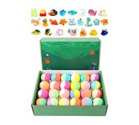 Boules de Bain pour Enfant avec Jouets,24 Pièces pour le Bain | Kit de Boules de Moussantes,Garçons Anniversaire Vacances Rencontres Jeu Garderie Été Voyage Maison Toilettes Hôtel Douche