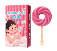 Boules de bain pour enfants - Jolie forme de sucette - Sel de bain parfumé | Boules de bain pétilantes faites à la main pour les enfants pour l'auto-soin, la relaxation du spa, l'été, les anniversaires
