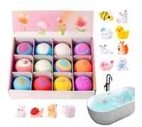 Boules De Bain - PVC De 4,9 Cm De Diamètre, Ensemble De Sphères, 12 Pièces De Nettoyant Pétillant, Couleurs Sur Le Thème De L'océan, Jeu Sensoriel Sans Danger Pour Les | Dissolution Effervesce