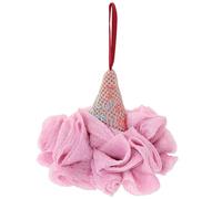 Boules de Bain Ravissantes de Cône Glacé Rose | PE et Coton Polyester, Mousse Riche et Usage Simple, Cordelette Suspendue pour Séchage Rapide en Voyage Couleur Aléatoire