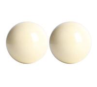 Boules de Billard Blanches, Rondeur Professionnelle, Boule de Billard Standard pour L'entraînement, 2 Pièces pour Salles de Jeux, Bars et Exercices de Loisirs, Matériau en Résine