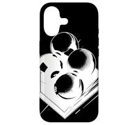 Boules de Billard Croquis du Joueur de Pool Coque pour iPhone 17