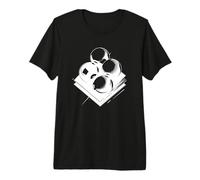 Boules de Billard Croquis du Joueur de Pool T-Shirt Haut de Gamme