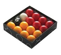 Boules de billard Powerglide - Rouge/Jaune - Tailles standard - 2 pouces