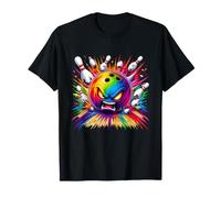 Boules de Bowling colorées en colère - Explosion T-Shirt