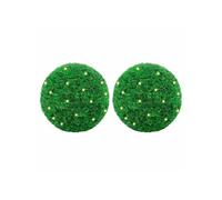 Boules de buis artificielles avec lumières LED 2 pcs vert 45 cm, boule topiaire artificielle, boule topiaire 3335908