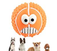 Boules de Chien grinçantes - Toys à mâcher du Latex Face drô, Bouncy Balls Puppies | Petit Jouet de Chien Moyen Durable, Jouet à Mastication Non Toxique sûr pour Chiens Chats Chatons, Accessoire de