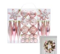 Boules De Décoration De, 40 Pièces Décoration Boule Saisonnière, Ornement de Sapin de, pour Couronne Meuble Table À Manger Intérieur Extérieur Fête Cheminée