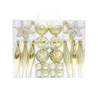 Boules De Décoration De Noël | 40 Pièces Décoration Boule Saisonnière - Ornement De Noël Incassable,pour Intérieur Extérieur Fête Manteau Cheminée Porche Couronne Table à Manger Pendaison de