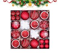 Boules de décoration de Noël, globes peints par galvanoplastie | 6 cm avec crochet pour arbre, intérieur, porte d'entrée, lieu de travail, fête, mariage, cour, jardin