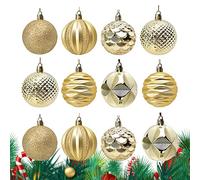 Boules de décoration de Noël incassables de 6 cm - Décorations de Noël pour maison, lieu de travail, mariage, cour, porte d'entrée intérieure, jardin