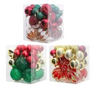 Boules de décoration de Noël - Pendentif coloré incassable | Boules de Noël incassables | Pour intérieur et extérieur, rebord de fenêtre, cour, jardin, fêtes, patio, porche