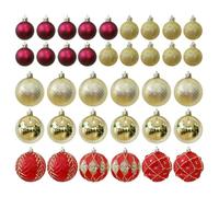 Boules de décoration de Noël | Pendentifs décoratifs pour fêtes - Décorations avec boules de Noël colorées | pour extérieur seuils de jardin, fêtes de patio mariage
