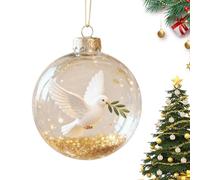 Boules de décoration de Noël - Pendentifs faits à la main pour sapin de Noël - pour rebords de fenêtre intérieurs et extérieurs, fêtes de jardin, patio, porche, mariage