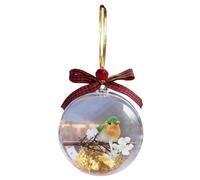 Boules De Décoration De Noël Transparentes | Souvenir en Forme D'Oiseau De 9 Cm - Décorations De Noël en Forme d'oiseaux | pour Arbre de, Halloween, Maison, Fête, Famille, Anniversaire, Fêtes, Ma