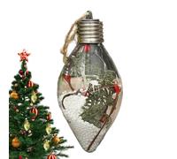 Boules de Décoration pour Sapin de Noël,13 cm Décor Suspendu Illuminé Incassable | Ornement pour Sapin De Noël | Décoration d'Intérieur Saisonnière pour Fête Hivernale Vitre et Mur
