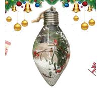 Boules de Décoration pour Sapin de Noël,Décoration Suspendue Incassable à Éclairage LED | Ornements de Fête, d'Intérieur Saisonnière pour Fête Hivernale Vitre et Mur