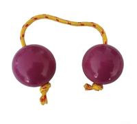 Boules de doigts de 5 cm pour l'éducation musicale des enfants (violet) | ABS et corde, 5 cm de diamètre, pour un son aigu net, longueur réglable, style africain