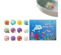 Boules de Douche interactives, Capsules de Jouets Surprise, sphères de Bain Douces, kit de Voyage pour Les Vacances, Collection d'hôtel de 12 pièces, Fournitures de Bain pour , Filles, garçons