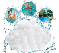 Boules de Filtre de Piscine,300g Balles Filtrantes au Lieu de 11 Kg de Sable Filtrant,Média Filtre à Fibres pour Piscine Filtres à Sable Filtrage de l'eau