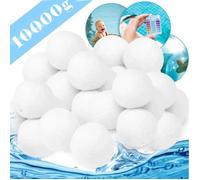 Boules de Filtre de Piscine - Marque - Blanc - 1000g - Média Filtre à Fibres