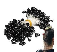 Boules de fleurs artificielles - Pointe en fil de soie - Mini tête de boule - Poudre artisanale faite à la main pour ornements, décoration de cartes de vœux, guirlande de mariage, emballage cadeau
