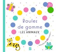 Boules de gomme - Les animaux + de 250 stickers - Collectif - Le Ballon Eds - broché - Document jeunesse