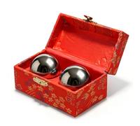 Boules de gong Qi en métal 38 mm - Boule sonore Qigong - Boule de méditation avec mécanisme sonore - Boules sonores pour la détente et la méditation - Boules d'entraînement Qi Gong pour personnes
