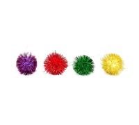 Boules de Guirlande pour Chats, Jouets D’exercice, Lot de 30 Pièces | Diamètre 5cm, Paillettes Colorées, Format Mini, Lot Compact pour Jeux Quotidiens Couleur Aléatoire