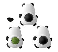 Boules de jouet pour chat - Boule en forme de panda - Boule à lamelles de chat - Chat Catnip - 3 pièces - Lader, chaton jouant à mâcher des grattoirs, jouet pour lancer gat