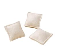 Boules de laine, boule d'adoucissant,Boules de laine de lessive réutilisables | Adoucisseur de tissu naturel carré réutilisable, Gadgets ménagers, Kit de nettoyage à sec pour sèche-linge domestique, 3