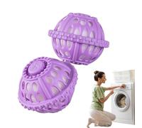 Boules de lavage pour machine à laver - Boules réutilisables non détergentes, accessoire de lave-linge anti-nœuds, épilateur, outil adoucissant pour les familles, les étudiants, les voyages en