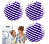 Boules de machine à laver - Machine Ball Balles de lavage douces anti-enroulement,Boule adoucissante, boules de lessive réutilisables, séchage rapide, boules de lavage douces pour nettoyage en pro